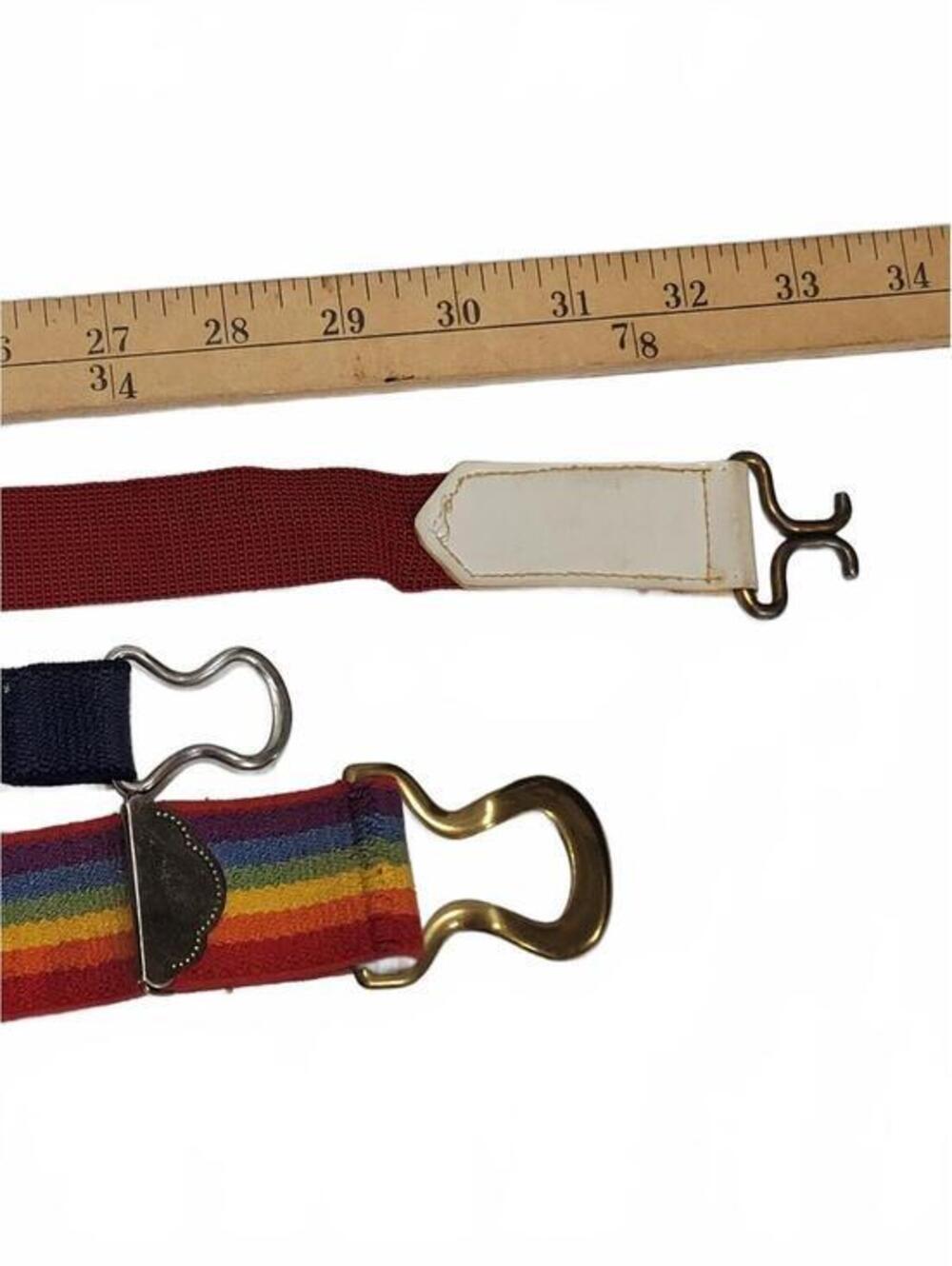 Vintage Rainbow Stretch Belt Lot - Picture 3 of 6